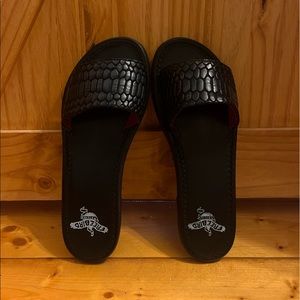 Free Bird “Golden” Sandal in Black snake